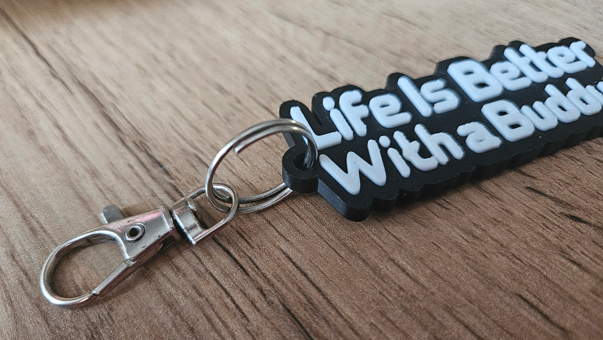 Life is better with a buddy - keyring, charm