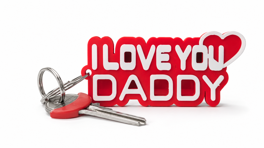 I LOVE YOU DADDY  Funny Father's Day Keychain