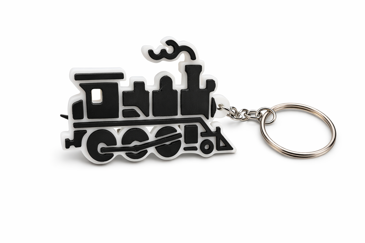 Key ring, tag - locomotive
