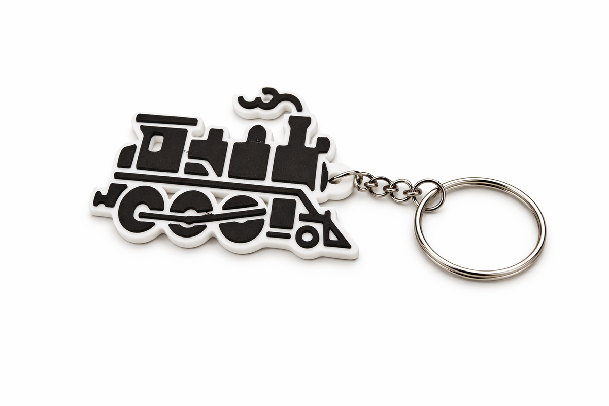 Key ring, tag - locomotive